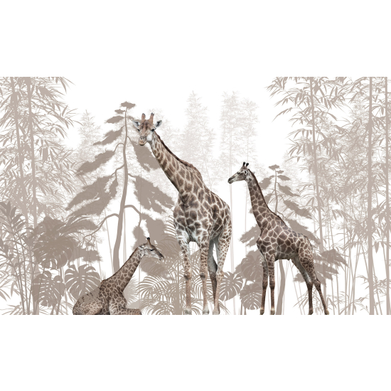 Panoramic Wallpaper - Kid Wall Mural - Giraffes