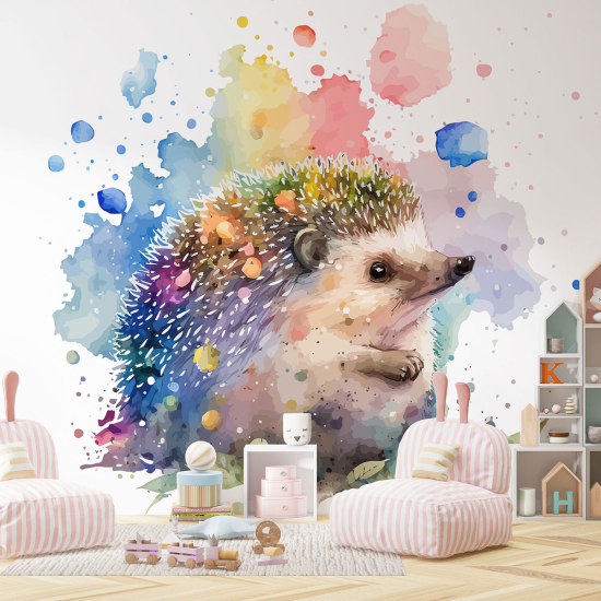 Panoramic Wallpaper - Kid Wall Mural - Hedgehog