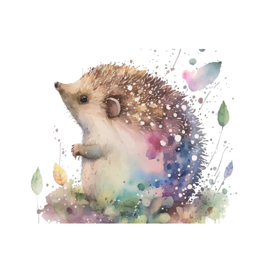 Panoramic Wallpaper - Kid Wall Mural - Hedgehog