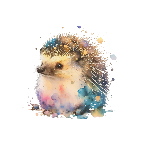 Panoramic Wallpaper - Kid Wall Mural - Hedgehog