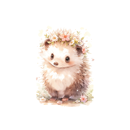 Panoramic Wallpaper - Kid Wall Mural - Hedgehog