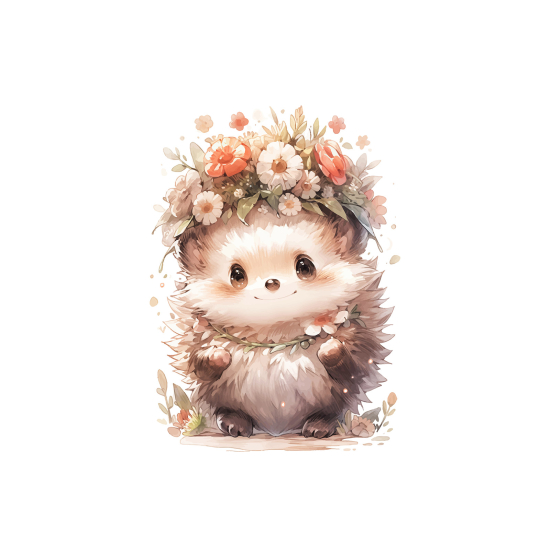 Panoramic Wallpaper - Kid Wall Mural - Hedgehog