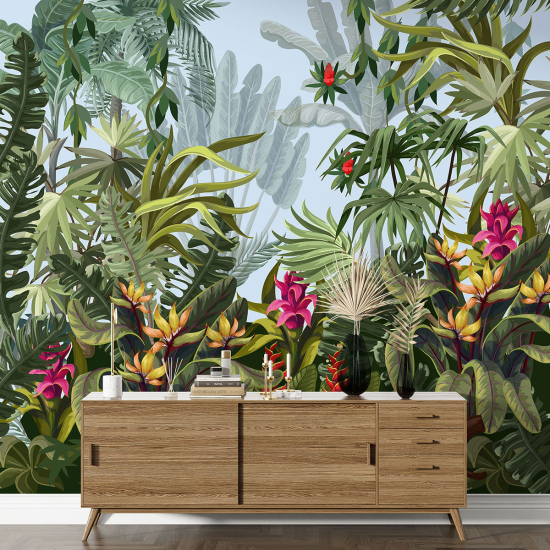 Panoramic Wallpaper - Kid Wall Mural - Jungle