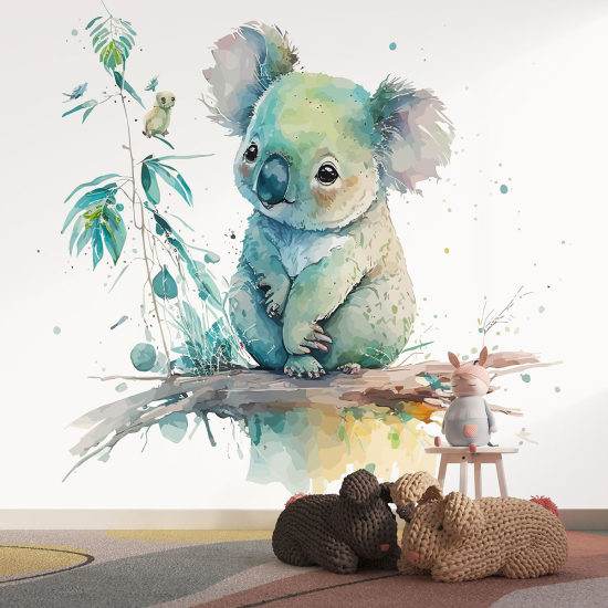 Panoramic Wallpaper - Kid Wall Mural - Koala