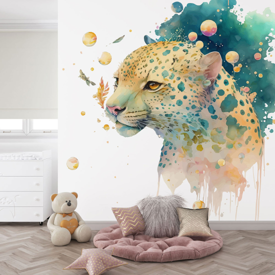 Panoramic Wallpaper - Kid Wall Mural - Leopard