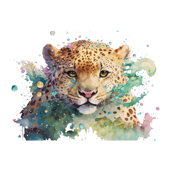 Panoramic Wallpaper - Kid Wall Mural - Leopard