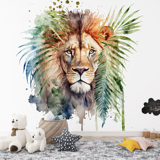 Panoramic Wallpaper - Kid Wall Mural - Lion