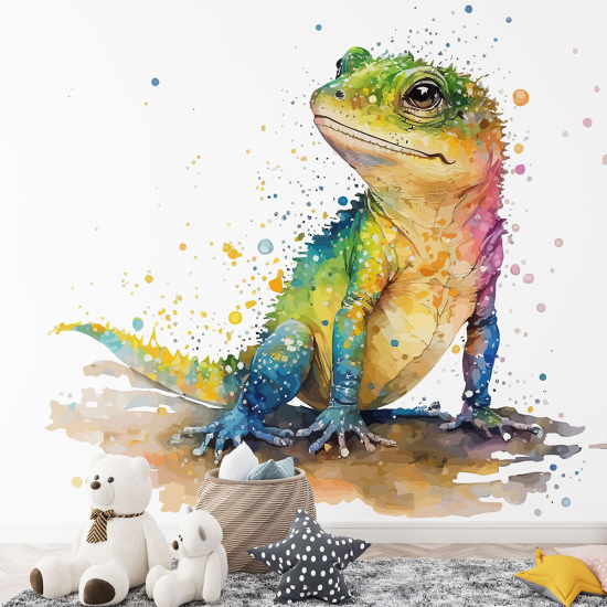 Panoramic Wallpaper - Kid Wall Mural - Lizard