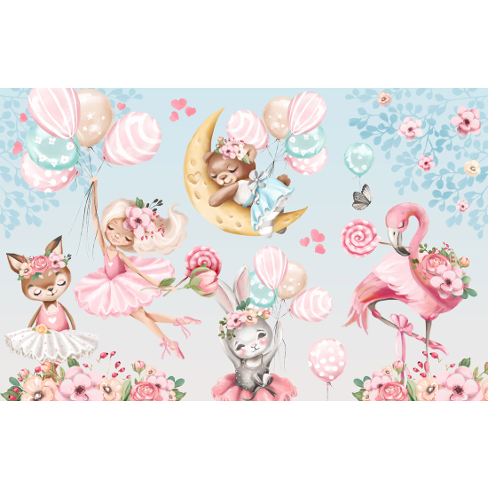 Panoramic Wallpaper - Kid Wall Mural - Magical