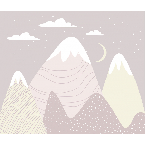 Panoramic Wallpaper - Kid Wall Mural - Mountains