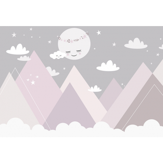 Panoramic Wallpaper - Kid Wall Mural - Mountains