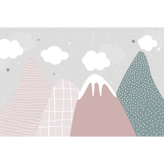 Panoramic Wallpaper - Kid Wall Mural - Mountains