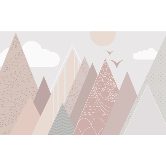 Panoramic Wallpaper - Kid Wall Mural - Mountains