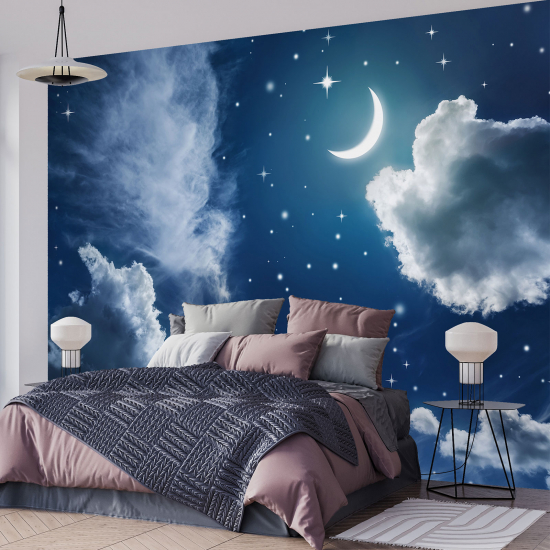 Panoramic Wallpaper - Kid Wall Mural - Night Sky