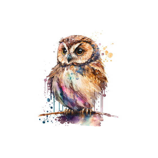 Panoramic Wallpaper - Kid Wall Mural - Owl