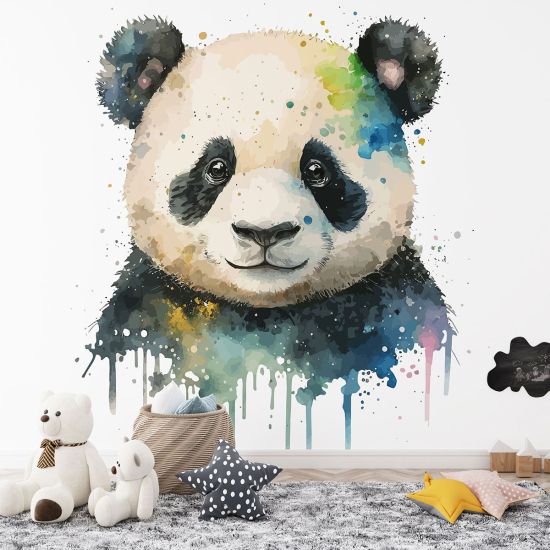 Panoramic Wallpaper - Kid Wall Mural - Panda