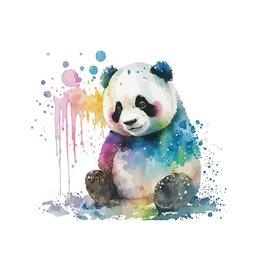 Panoramic Wallpaper - Kid Wall Mural - Panda