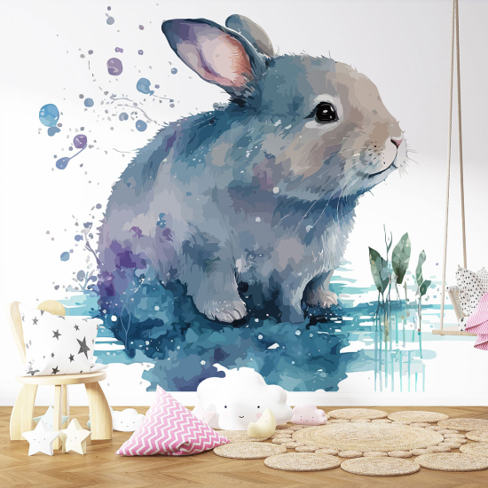 Panoramic Wallpaper - Kid Wall Mural - Rabbit