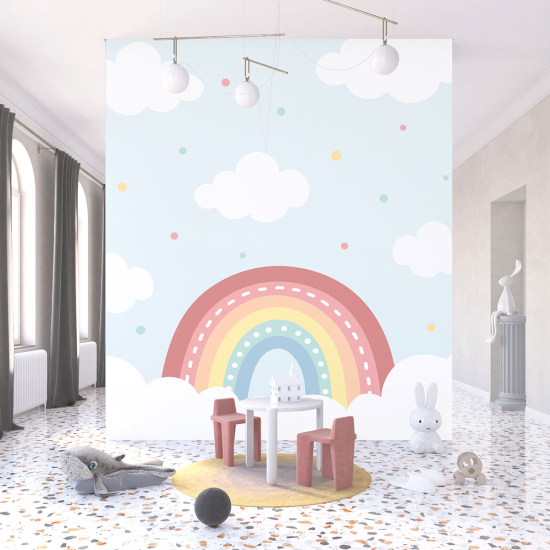 Panoramic Wallpaper - Kid Wall Mural - Rainbow