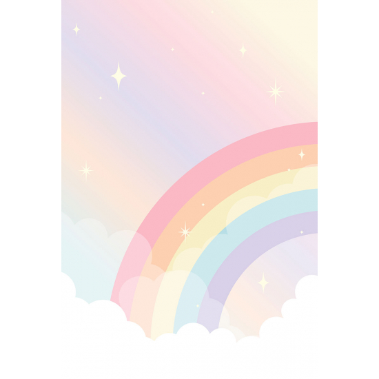 Panoramic Wallpaper - Kid Wall Mural - Rainbow