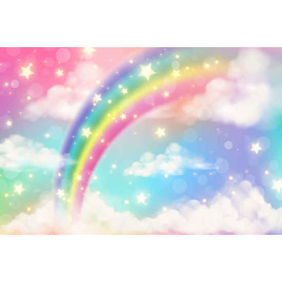 Panoramic Wallpaper - Kid Wall Mural - Rainbow