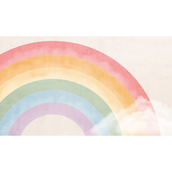 Panoramic Wallpaper - Kid Wall Mural - Rainbow