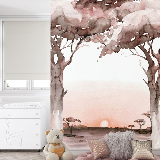 Panoramic Wallpaper - Kid Wall Mural - Sunset