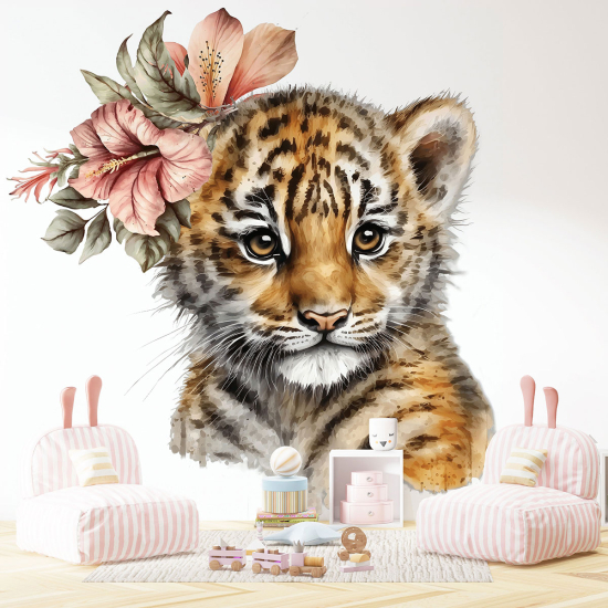 Panoramic Wallpaper - Kid Wall Mural - Tiger