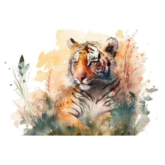 Panoramic Wallpaper - Kid Wall Mural - Tiger