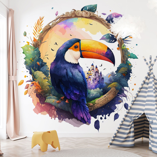 Panoramic Wallpaper - Kid Wall Mural - Toucan