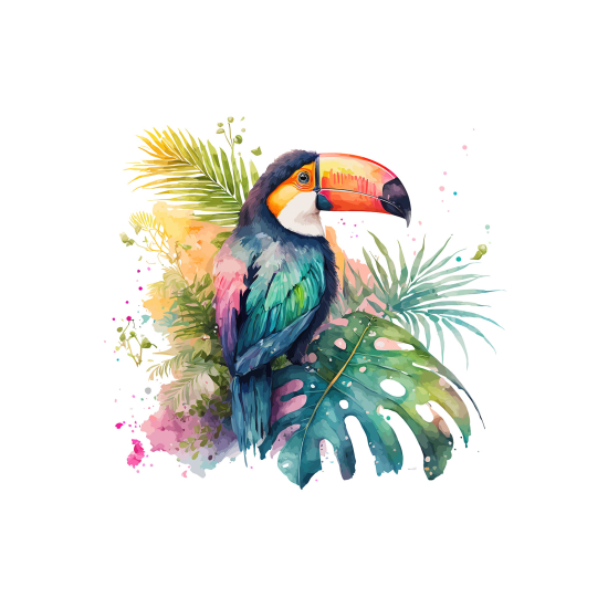 Panoramic Wallpaper - Kid Wall Mural - Toucan