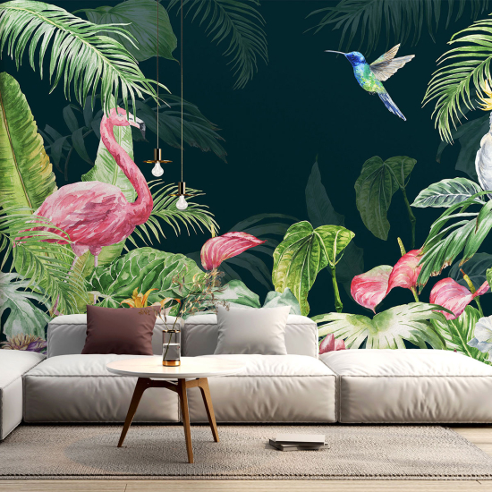 Panoramic Wallpaper - Kid Wall Mural - Tropical forest