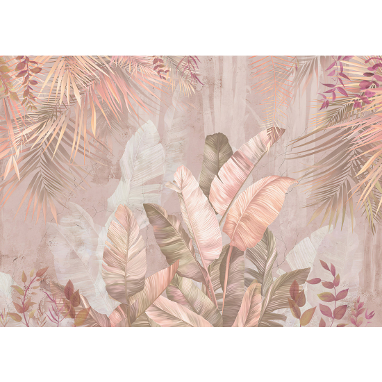 Panoramic Wallpaper - Kid Wall Mural - Tropical plants