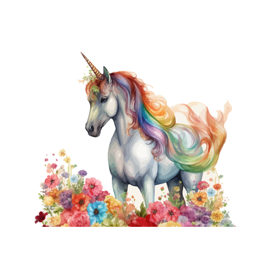 Panoramic Wallpaper - Kid Wall Mural - Unicorn