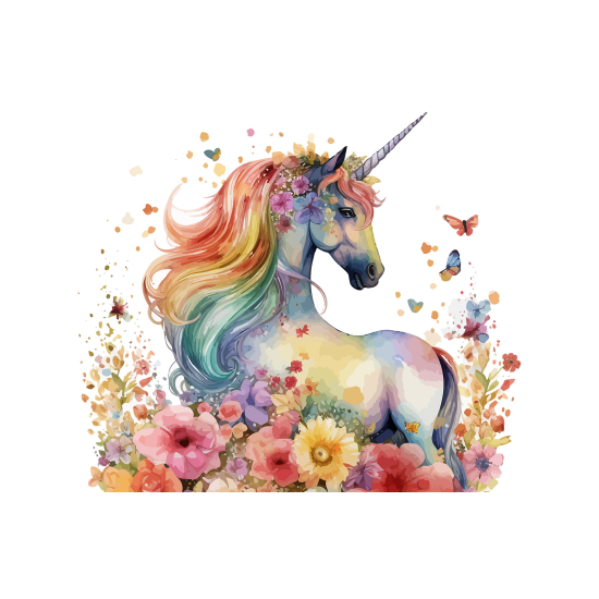 Panoramic Wallpaper - Kid Wall Mural - Unicorn