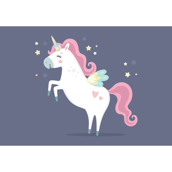 Panoramic Wallpaper - Kid Wall Mural - Unicorn