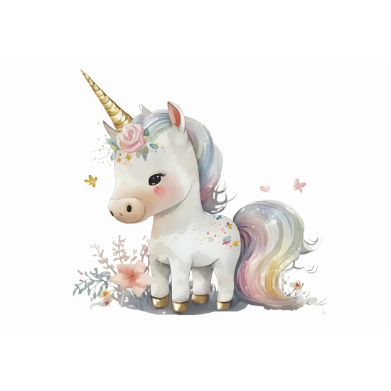 Panoramic Wallpaper - Kid Wall Mural - Unicorn