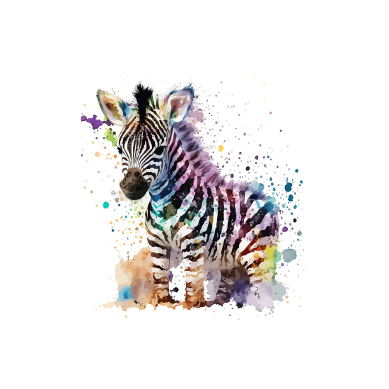 Panoramic Wallpaper - Kid Wall Mural - Zebra