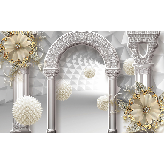 Panoramic Wallpaper - Wall Mural - 3D Arch