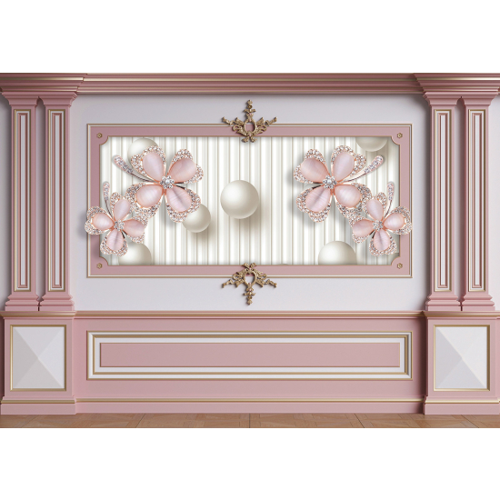 Panoramic Wallpaper - Wall Mural - 3D moldings