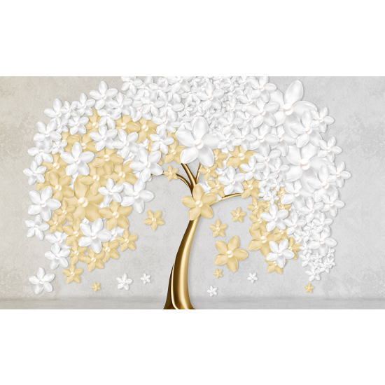 Panoramic Wallpaper - Wall Mural - 3D Tree