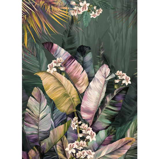 Panoramic Wallpaper - Wall Mural - Banana Leaves