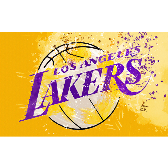 Panoramic Wallpaper - Wall Mural Basket / Basketball - LOS ANGELES Lakers