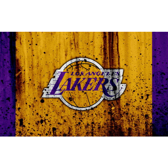 Panoramic Wallpaper - Wall Mural Basket / Basketball - LOS ANGELES Lakers