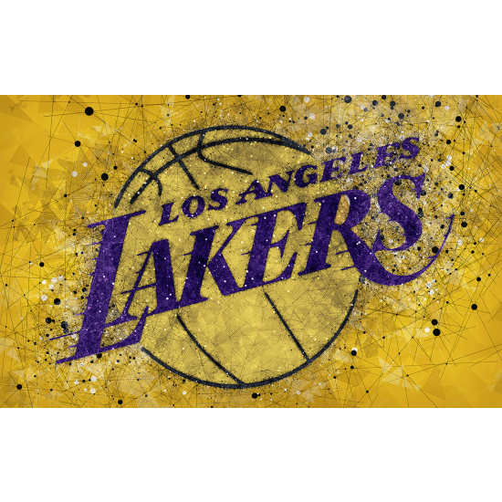 Panoramic Wallpaper - Wall Mural Basket / Basketball - LOS ANGELES Lakers