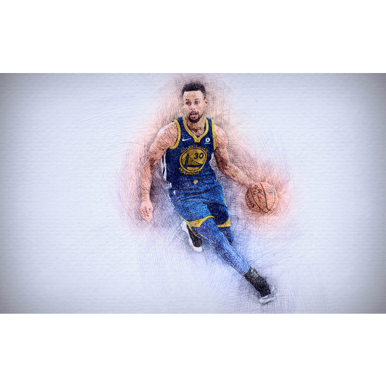 Panoramic Wallpaper - Wall Mural Basket / Basketball - Player