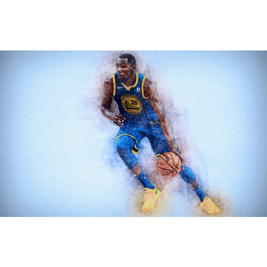 Panoramic Wallpaper - Wall Mural Basket / Basketball - Player