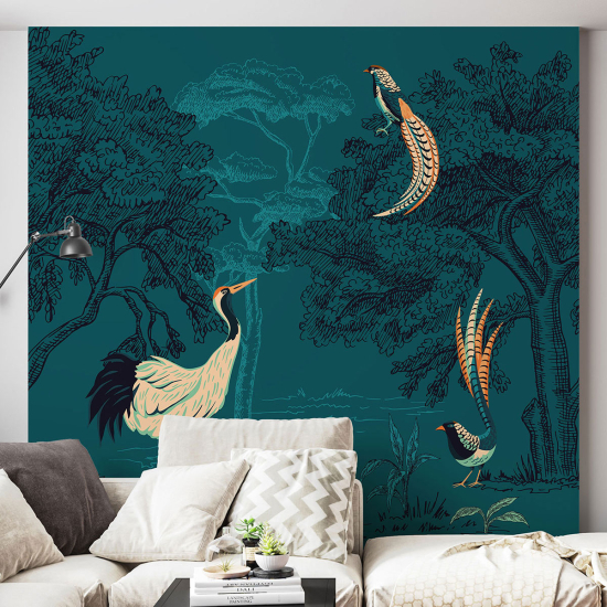 Panoramic Wallpaper - Wall Mural - Birds