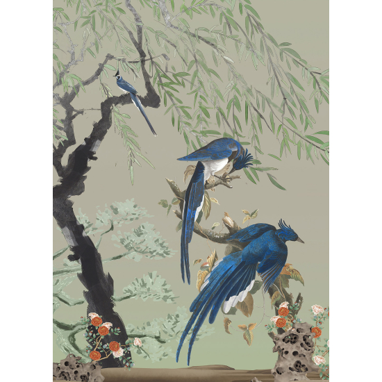 Panoramic Wallpaper - Wall Mural - Birds