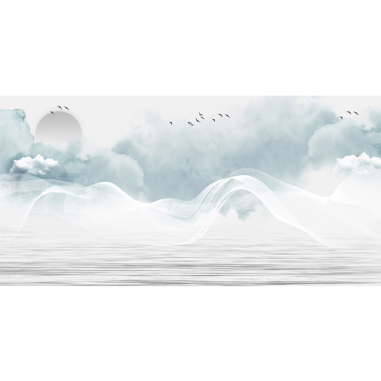 Panoramic Wallpaper - Wall Mural - Boho Landscape